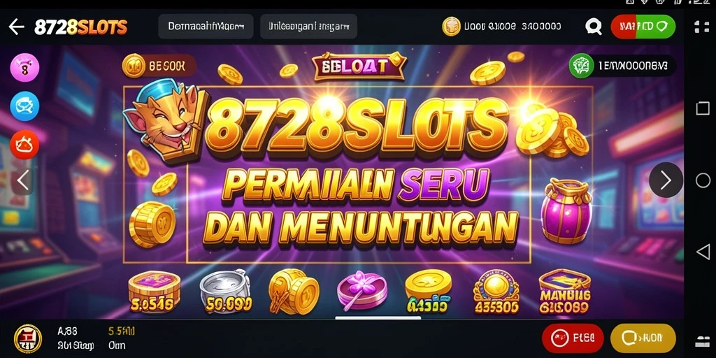 Tampilan menarik dari gameplay 8728SLOTS dengan berbagai slot.
