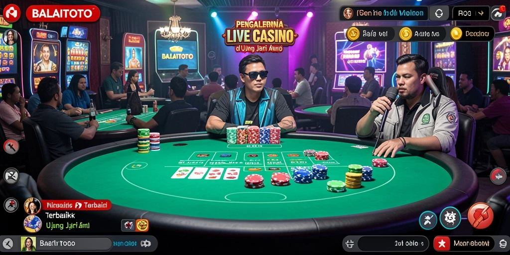Tampilan menarik dari gameplay Live Casino di BALAITOTO.