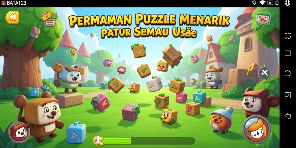 Tampilan gameplay puzzle yang menarik di BATA123.