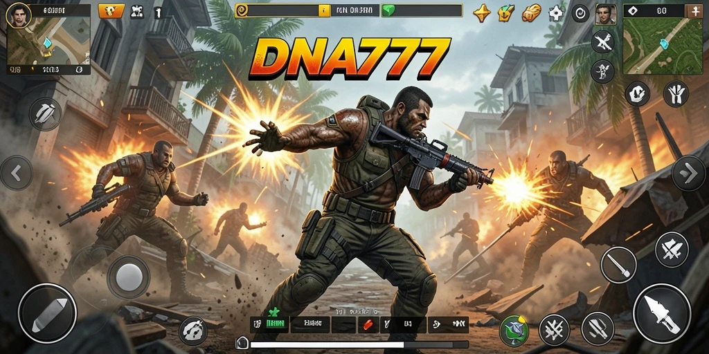 Tampilan gameplay seru dari DNA777 yang menghadirkan aksi menegangkan.