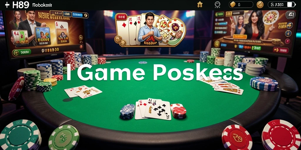 Tampilan menarik dari gameplay Poker H89 yang mendebarkan.