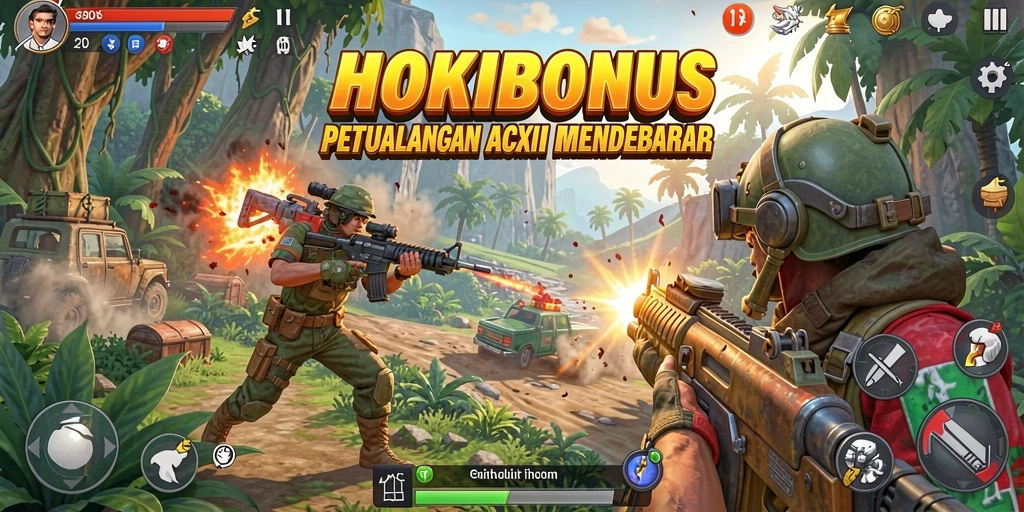 Gameplay seru HOKIBONUS dengan pertarungan mendebarkan.