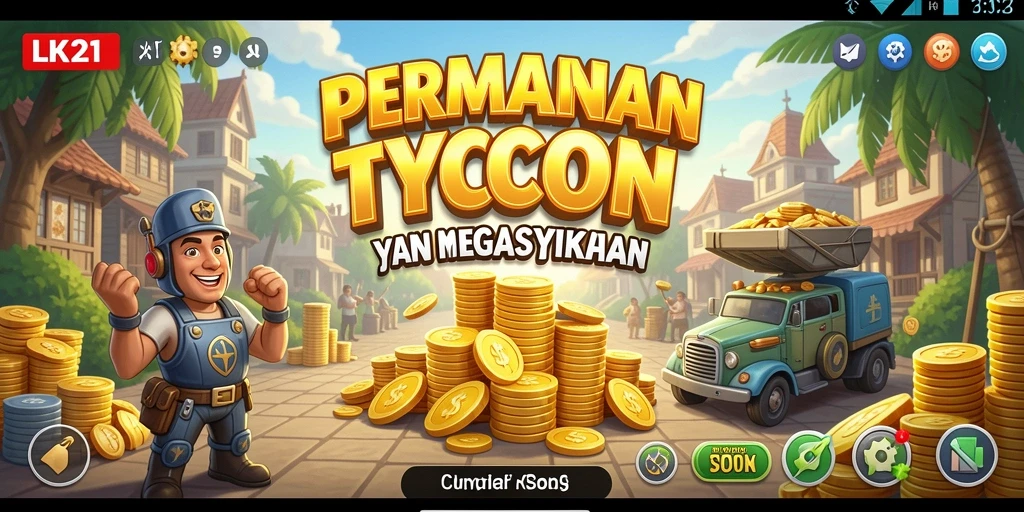 Tangkapan layar gameplay LK21 yang menampilkan suasana Tycoon yang dinamis.