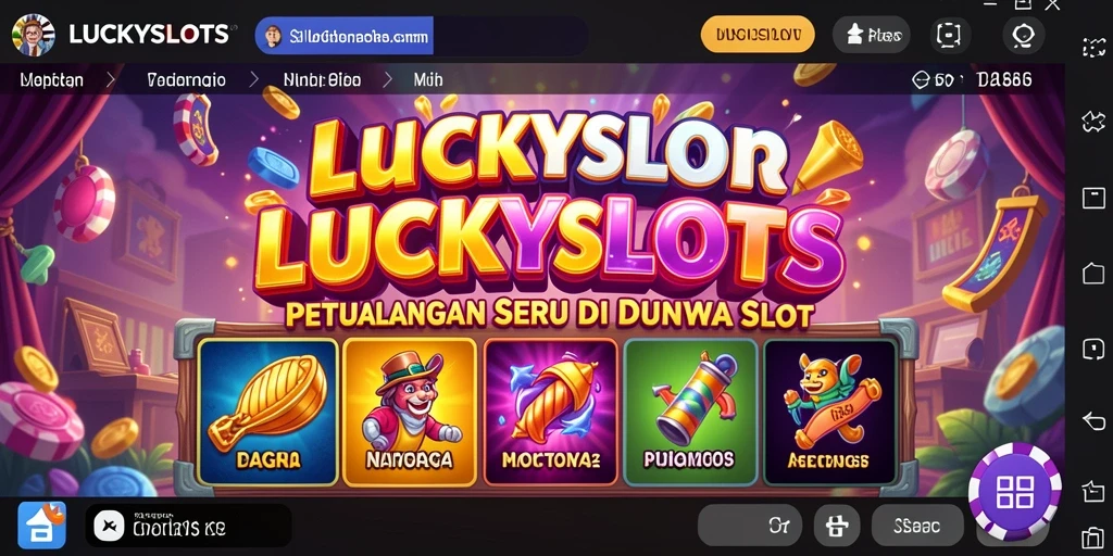Gameplay seru di LUCKYSLOTS dengan petualangan dan slot.