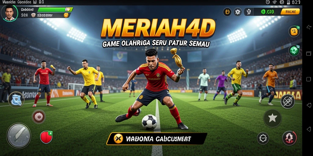 Tangkapan layar utama MERIAH4D menampilkan serunya gameplay olahraga.