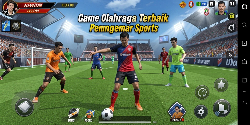 Gameplay seru dan interaktif dari NEWIDN yang menampilkan aksi olahraga.