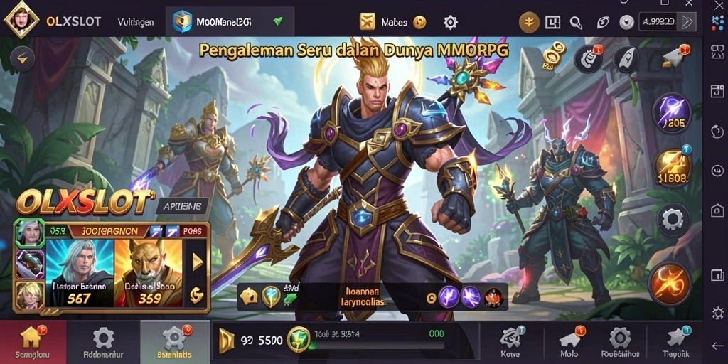 Tampilan gameplay menarik dari OLXSLOT MMORPG.