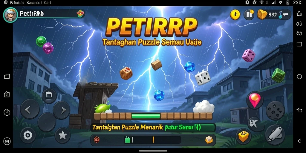 Tampilan gameplay PETIRRP dengan tantangan puzzle yang menyenangkan.