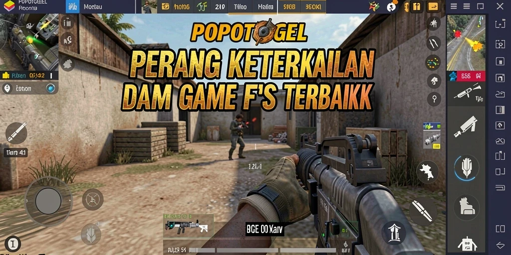 Tangkapan layar menunjukkan aksi intens dalam gameplay FPS.
