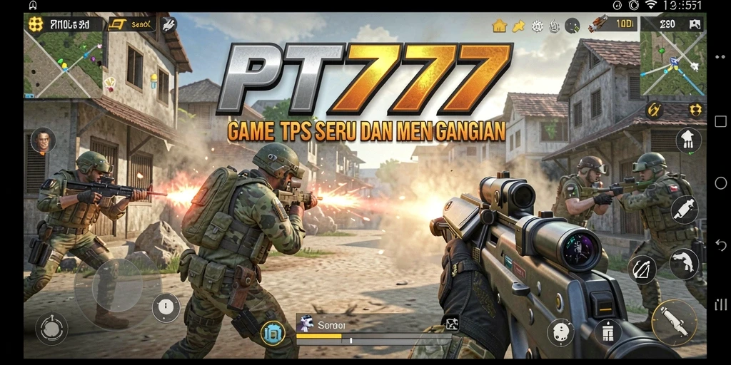 Tangkapan layar PT777 menunjukkan aksi menegangkan dalam permainan TPS.