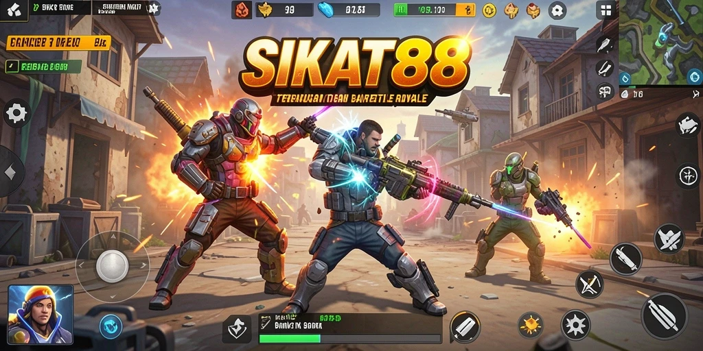 Gameplay Battle Royale yang mendebarkan di SIKAT88.
