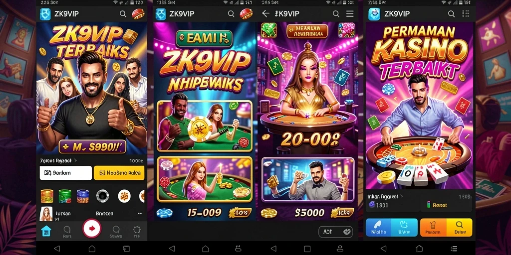 Gambaran permainan Kasino yang menegangkan dan menarik di ZK9VIP.
